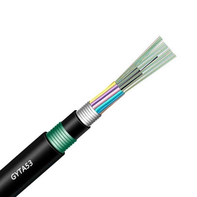 GYTA53 cabo de fibra ótica exterior blindado 12 24 36 48 72 192 único modo de 144 núcleos