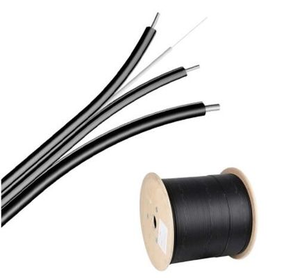 Autossuficiente mensageiro de aço Wire FRP G657 4 1 2 cabo pendente do núcleo FTTH