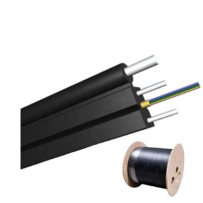 Cabo de fibra ótica liso exterior interno do núcleo FTTH de GJYXFCH 2