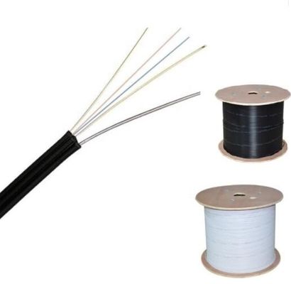 1 2 4 CABO DE FIBRA ÓTICA LISO DA GOTA DO NÚCLEO FTTH G657A1 G657A2 G652D