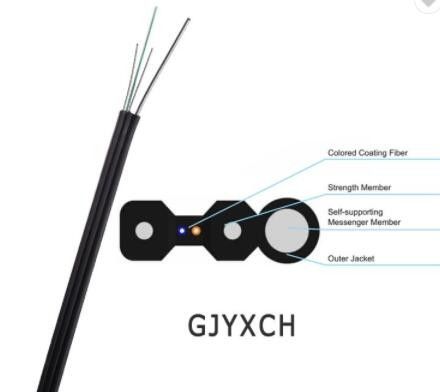 Cabo de remendo da fibra ótica do único modo GJXFH GJXH FTTH