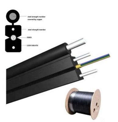 Cabo pendente da autossuficiente FRP GFRP KFRP fibra ótica de FTTH