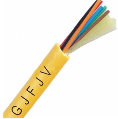 Bainhas multimodo do PVC/LSZH do cabo de fibra ótica 10mm do amortecedor apertado simples de GJFJV