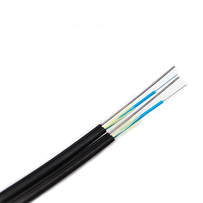 Ftth aéreo exterior 24 fibra do cabo ótico de 12 núcleos autossuficiente
