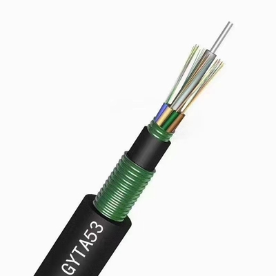 Fita de aço enterrada Direct 12 blindados preço do cabo de fibra ótica de 96 núcleos pelo medidor GYTA53