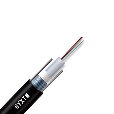 Núcleo de fibra ótica blindado do cabo 4 do apoio do único modo de GYXTW