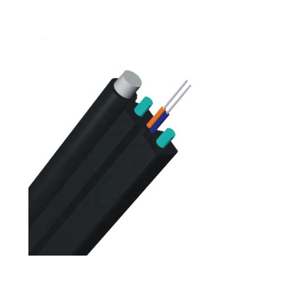 Cabo pendente 1 de Ftth da fibra exterior 2 4 6 8 12 costa de aço LSZH GJYXH das FO 1.2mm