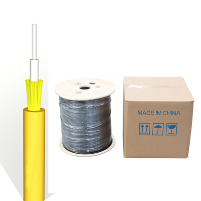Do cabo de fibra ótica apertado simples da bainha do amortecedor PVC/LSZH do cabo de GJFJV multimodo Singlemode