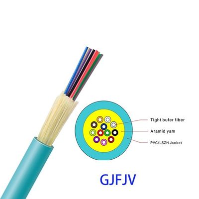 Cabo de fibra ótica do núcleo apertado do amortecedor GJFJV 12