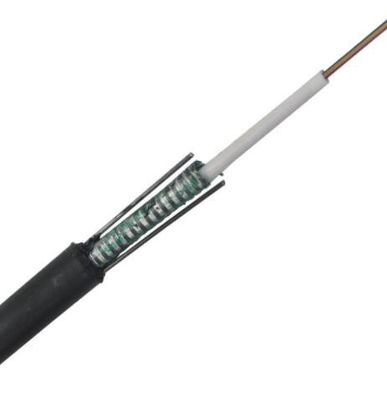 Esmague o cabo de fibra ótica exterior do núcleo GYXTW da flexibilidade 2-48 da resistência