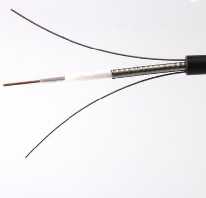 Esmague o cabo de fibra ótica exterior do núcleo GYXTW da flexibilidade 2-48 da resistência