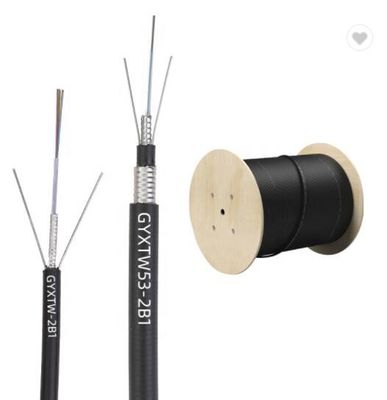2 4 6 8 10 12 cabo de fibra ótica de uma comunicação do núcleo GYXTW GYXTW53