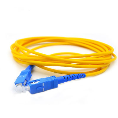 Ligação em ponte SC/UPC de FTTH ao cabo de remendo da fibra do único modo do cabo de SC/UPC 1