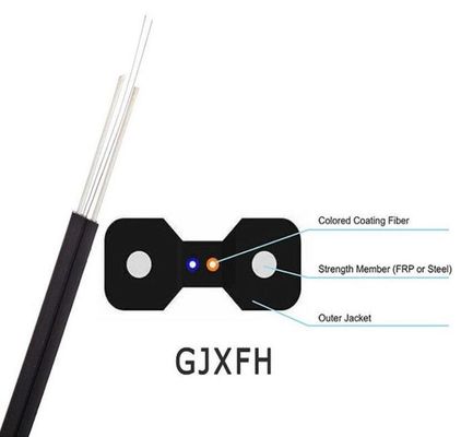 O núcleo 4 do único modo 2 retira o núcleo da figura interna 8 cabo de fibra ótica de FTTH