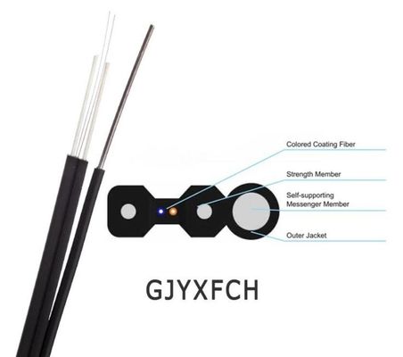 O núcleo 4 do único modo 2 retira o núcleo da figura interna 8 cabo de fibra ótica de FTTH