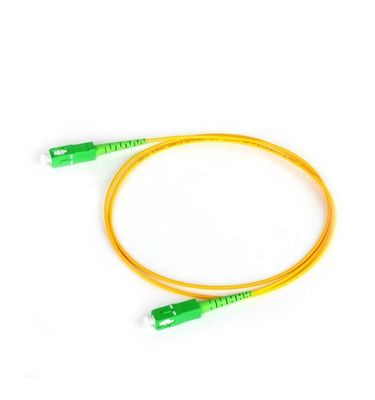 Cabo de remendo simples da fibra ótica de 3M SC/APC do modo dos trabalhos em rede FTTH único