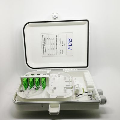 Caixa de tala de fibra ótica impermeável dos portos do cabo de alimentação da rede 16 de FTTX