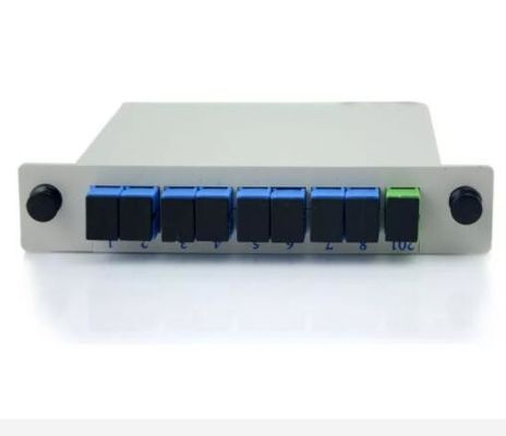 Divisor do PLC da fibra ótica de 1*8 SCUPC APC com tipo da inserção