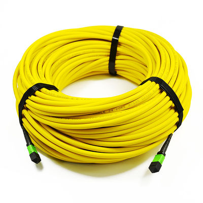 12 cabo Singlemode do remendo da fibra da fibra 9/125 OS2 MTP MPO