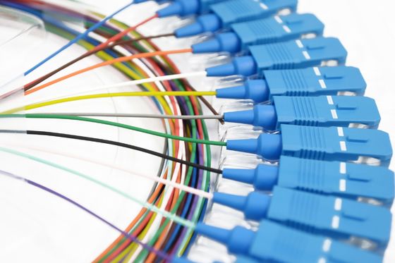 SC APC UPC 8 de FOC LC trança da fibra da fita de 12 cores