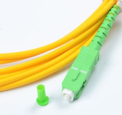 SC/APC ao cabo de fibra ótica simples do único modo LSZH de SC/APC