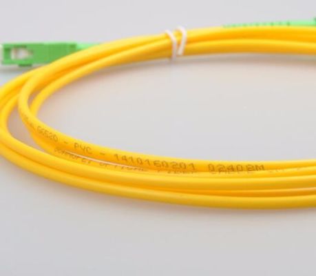 SC/APC ao cabo de fibra ótica simples do único modo LSZH de SC/APC