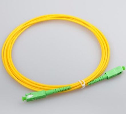SC/APC ao cabo de fibra ótica simples do único modo LSZH de SC/APC