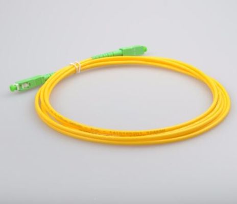 SC/APC ao cabo de fibra ótica simples do único modo LSZH de SC/APC