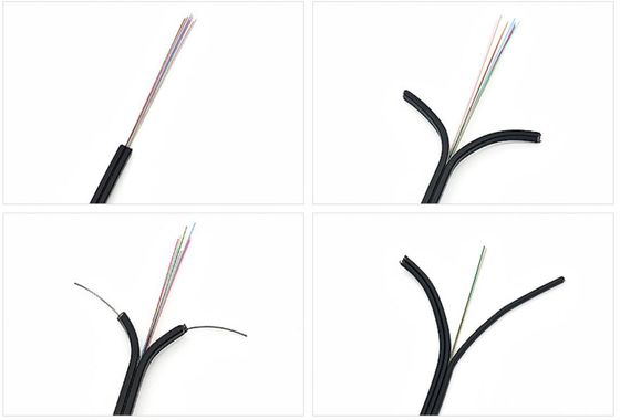 1 2 4 6 cabo pendente interno do núcleo FTTH com revestimento de LSZH
