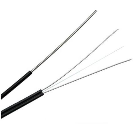 1 2 4 CABO DE FIBRA ÓTICA LISO DA GOTA DO NÚCLEO FTTH G657A1 G657A2 G652D