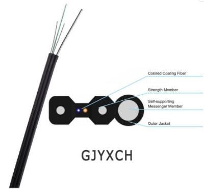 Cabo de remendo da fibra ótica do único modo GJXFH GJXH FTTH