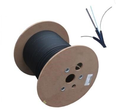 Cabo de fibra ótica da gota da manutenção programada autossuficiente FTTH do núcleo do núcleo 2 de GJYXFCH 1