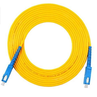 Cabo de remendo ótico blindado 0.9mm do metal flexível de FTTH com o conector do SC/LC/FC