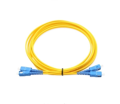 Cabo de remendo ótico blindado 0.9mm do metal flexível de FTTH com o conector do SC/LC/FC