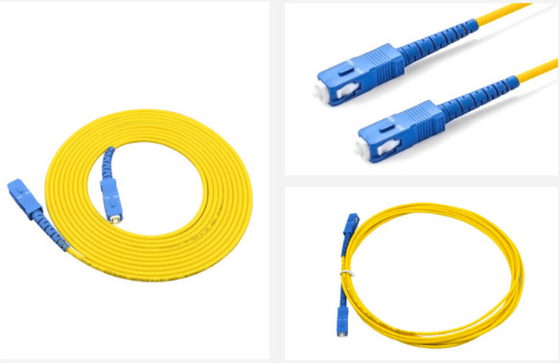 Cabo de remendo ótico blindado 0.9mm do metal flexível de FTTH com o conector do SC/LC/FC
