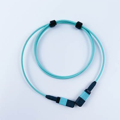 O cabo de remendo de 12 núcleos ventila para fora Kit Fiber MTP Jumper Breakout Cord 2.0mm MPO ao LC