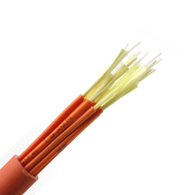 Cabo de fibra ótica interno do enchimento 3.0mm do fio de Aramid Multicore aéreo de 80 graus