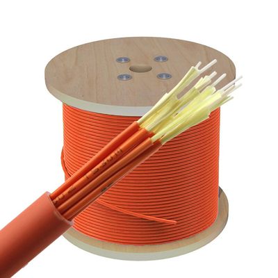 Cabo de fibra ótica interno do enchimento 3.0mm do fio de Aramid Multicore aéreo de 80 graus