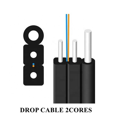 Fio de Aramid do cabo da telecomunicação ISO9001 Dual Core com revestimento FTTH de LSZH