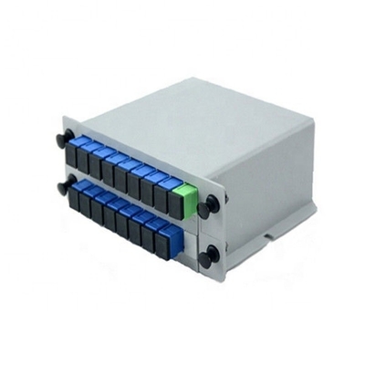Fibra ótica do divisor do PLC de FTTH 1x12 com a gaveta do conector FTTH do SC/APC