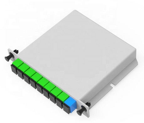 Fibra ótica do divisor do PLC de FTTH 1x12 com a gaveta do conector FTTH do SC/APC