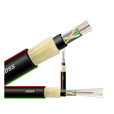 Cabo de fibra ótica exterior 12 de uma comunicação ADSS G652D 24 núcleos 32 48 72 96 144