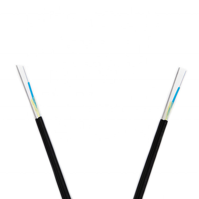 Ftth aéreo exterior 24 fibra do cabo ótico de 12 núcleos autossuficiente