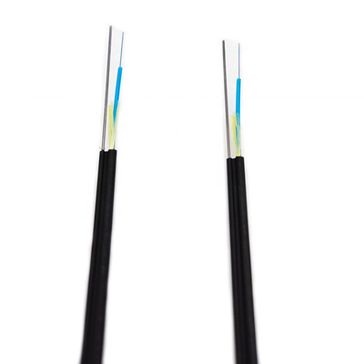 Ftth aéreo exterior 24 fibra do cabo ótico de 12 núcleos autossuficiente